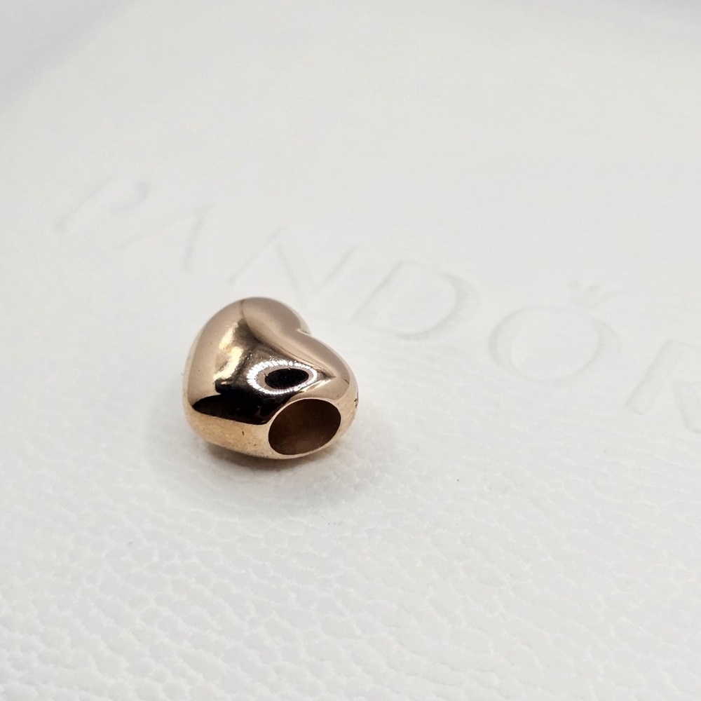 ❤️Authentic Pandora ⭐️RETIRED⭐️ ROSE HEART CHARM - Picture 2 of 6